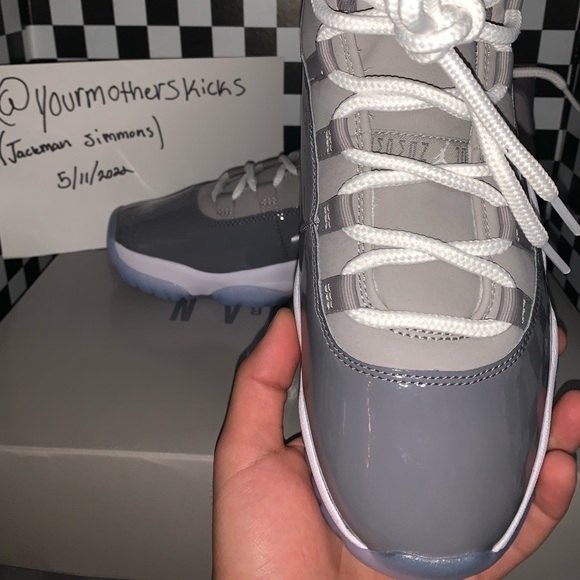 JORDAN 11 “Cool Grey” SIZE 9.5 DS OG ALL W/ RECEIPT main image 10